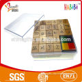 Square rubber wooden stamp